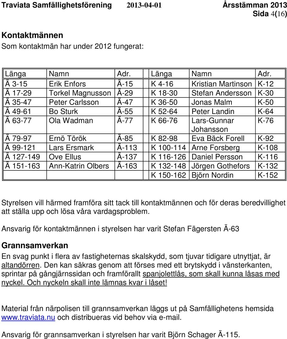 Ä 3-15 Erik Enfors Ä-15 K 4-16 Kristian Martinson K-12 Ä 17-29 Torkel Magnusson Ä-29 K 18-30 Stefan Andersson K-30 Ä 35-47 Peter Carlsson Ä-47 K 36-50 Jonas Malm K-50 Ä 49-61 Bo Sturk Ä-55 K 52-64