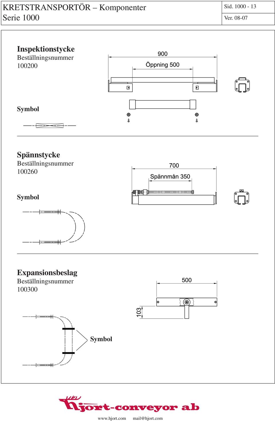 Symbol Spännstycke 100260 Symbol