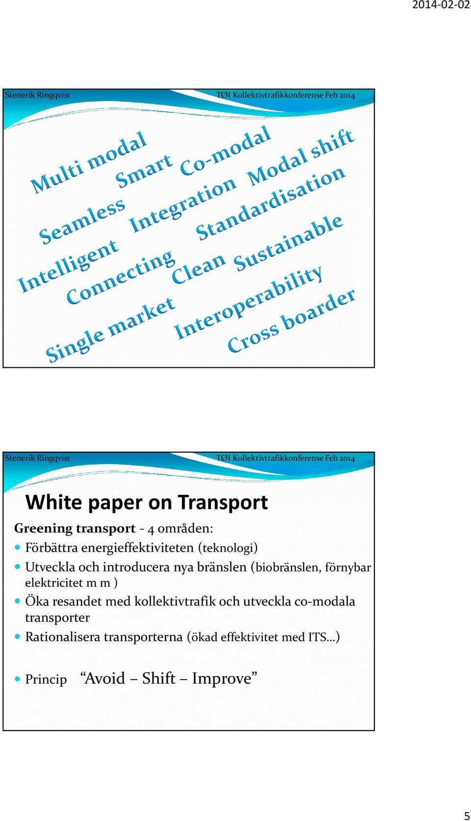 (biobränslen, förnybar elektricitet m m) Öka resandet med kollektivtrafik och
