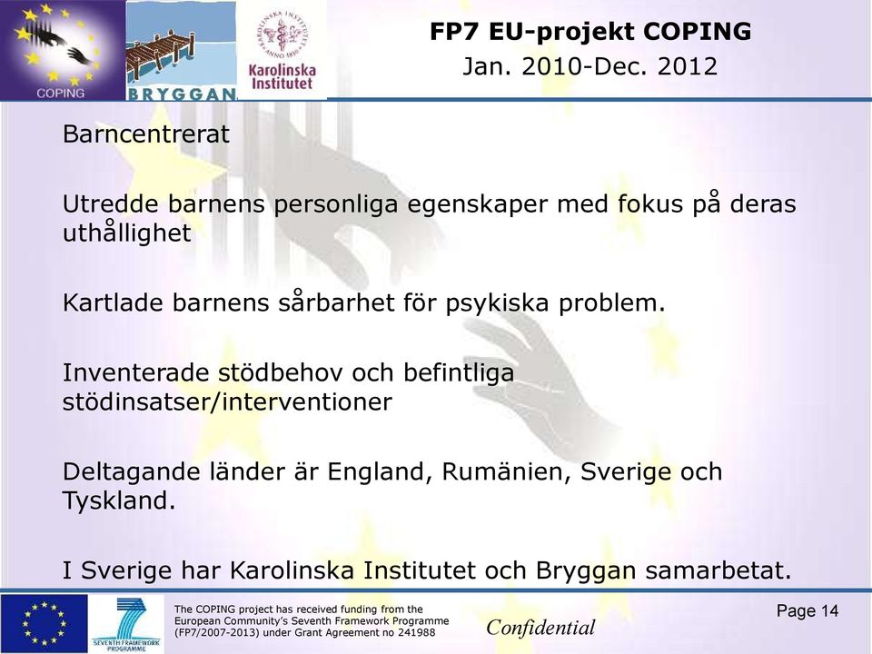Kartlade barnens sårbarhet för psykiska problem.