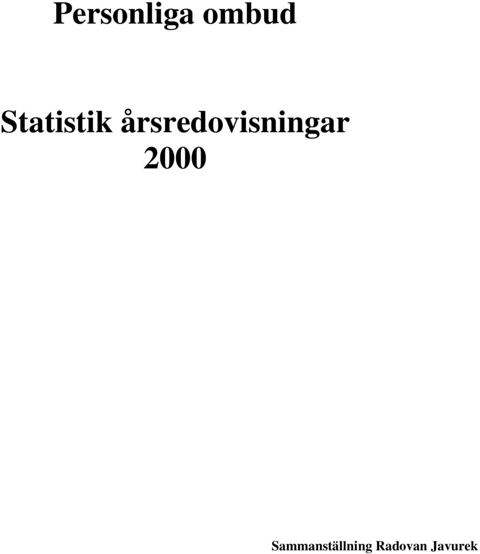 årsredovisningar