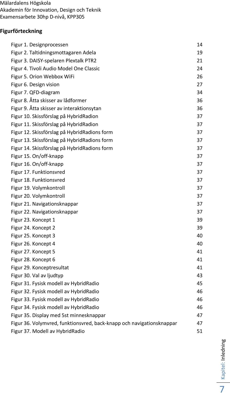 Åtta skisser av lådformer 36 Figur 9. Åtta skisser av interaktionsytan 36 Figur 10. Skissförslag på HybridRadion 37 Figur 11. Skissförslag på HybridRadion 37 Figur 12.