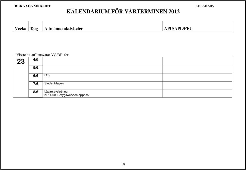 Studentdagen 8/6