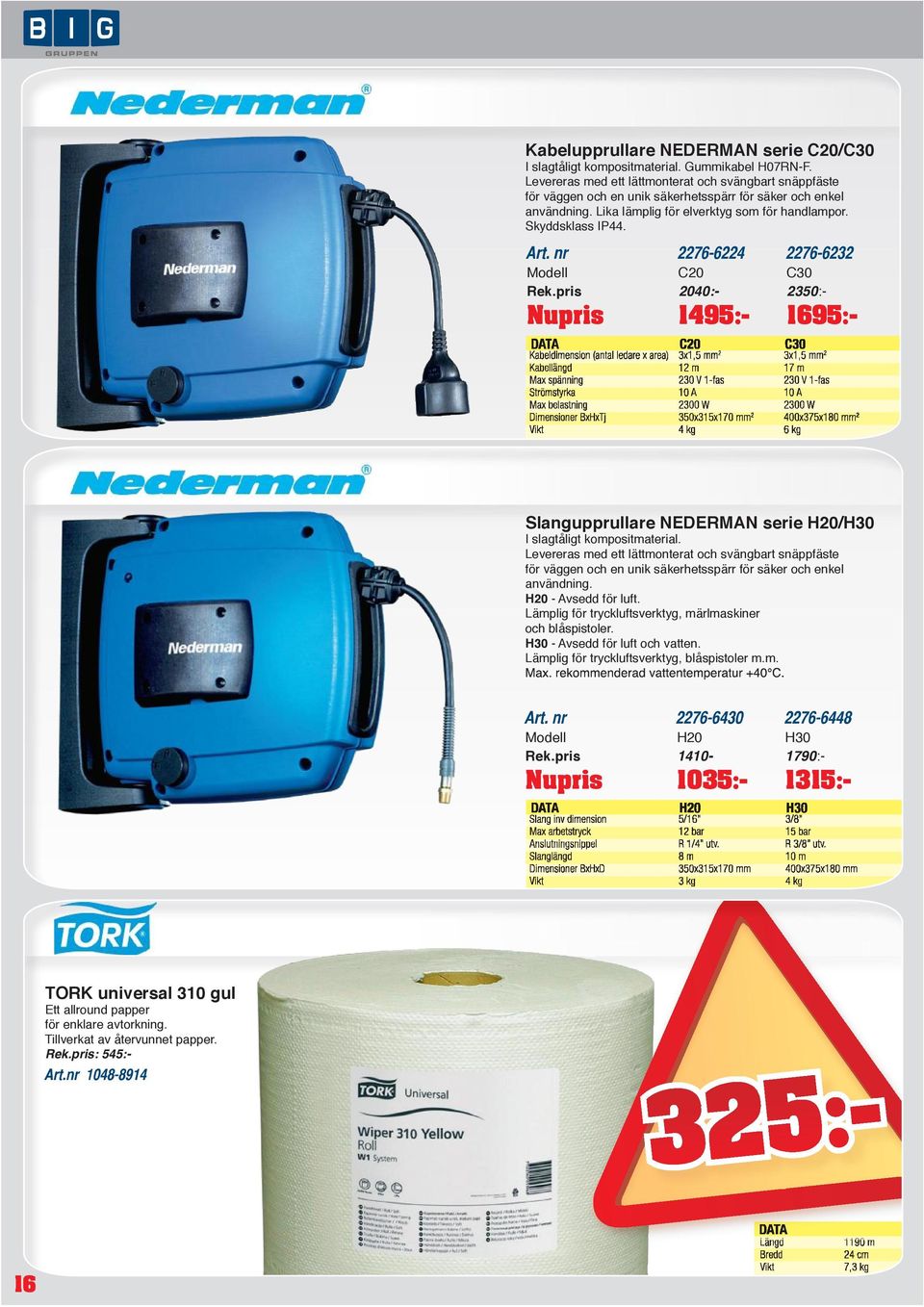 Modell C20 C30 Rek.