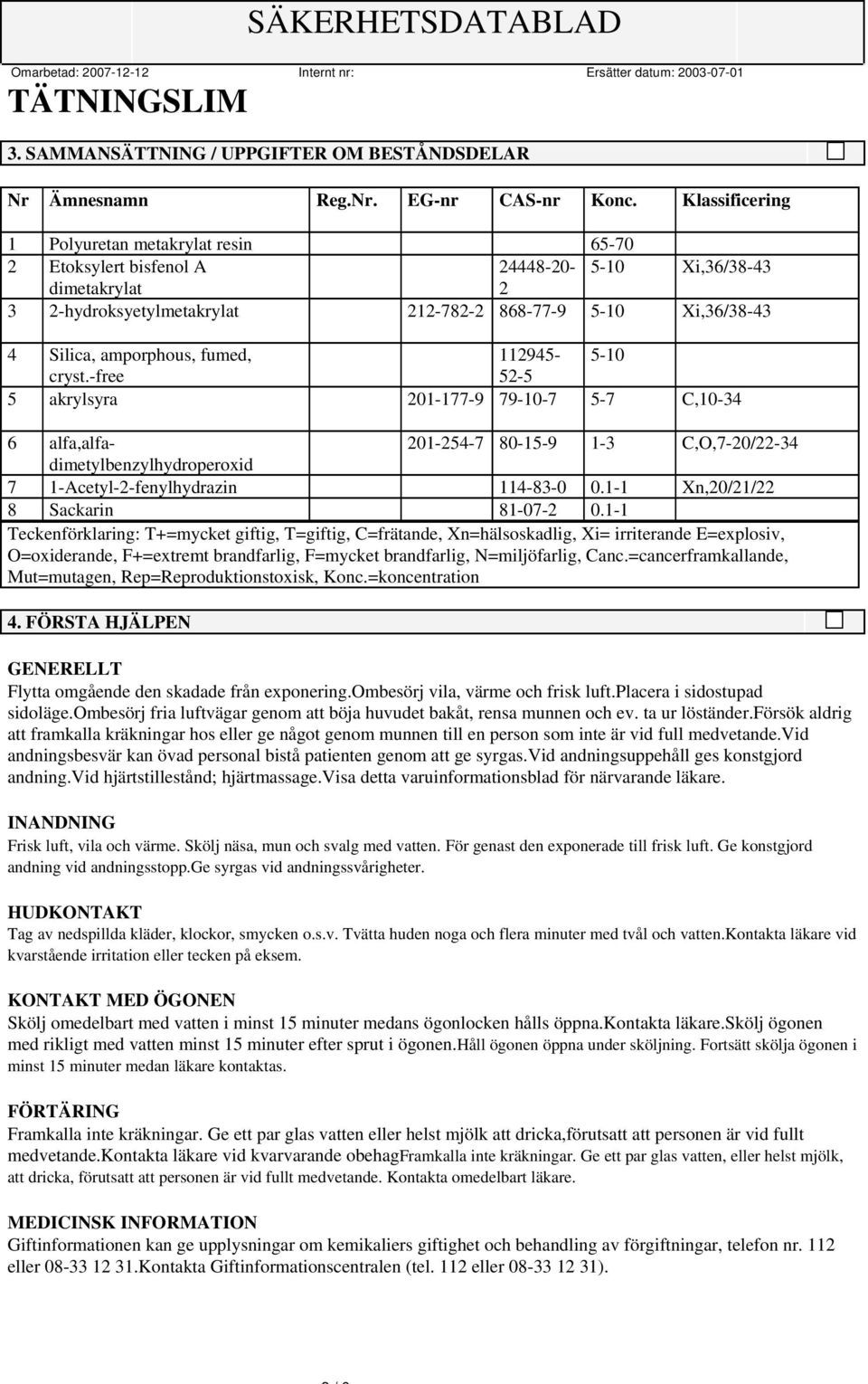 amporphous, fumed, 112945-5-10 cryst.