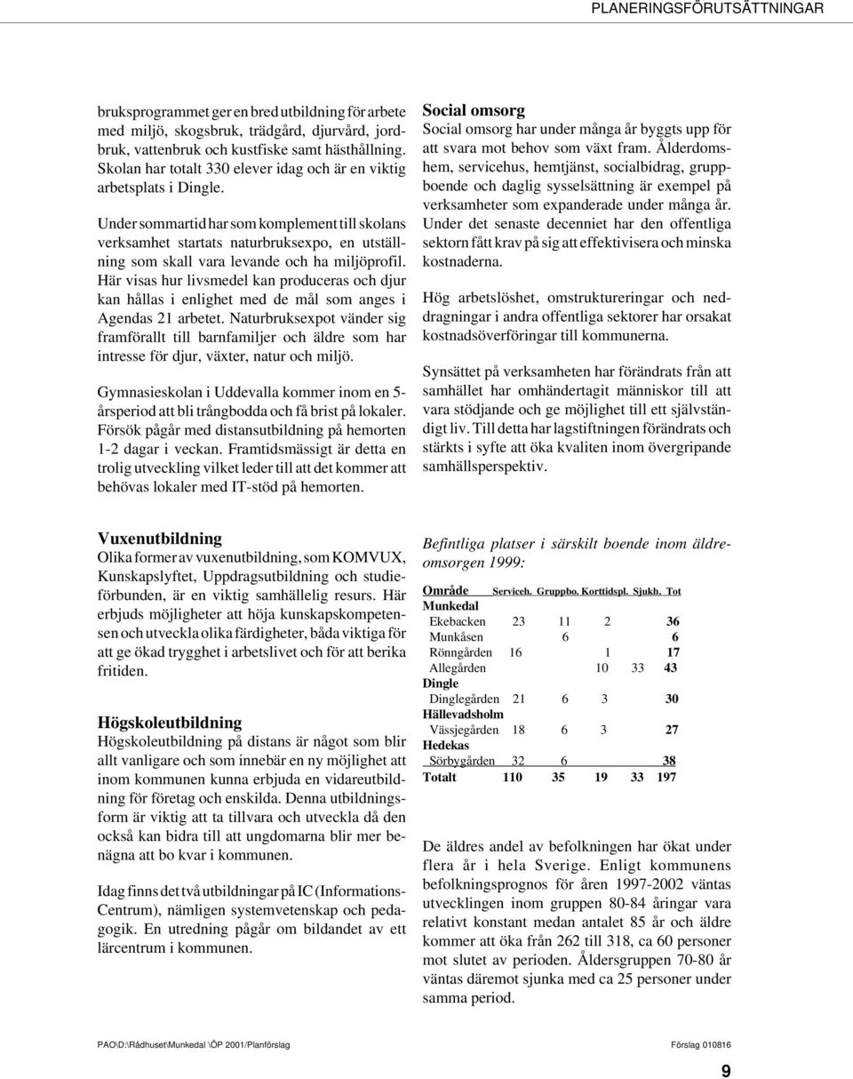 Under sommartid har som komplement till skolans verksamhet startats naturbruksexpo, en utställning som skall vara levande och ha miljöprofil.