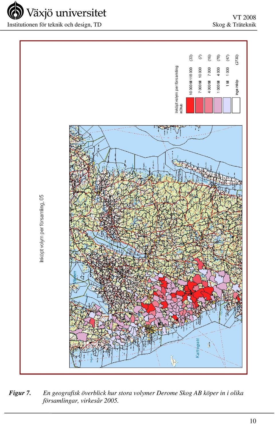 En geografisk överblick hur stora volymer