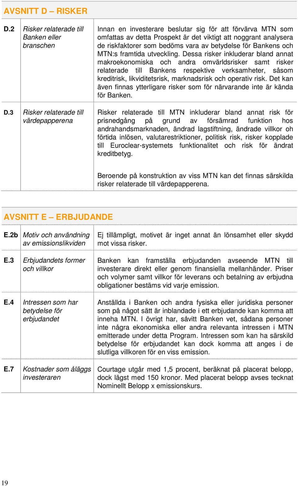 betydelse för Bankens och MTN:s framtida utveckling.