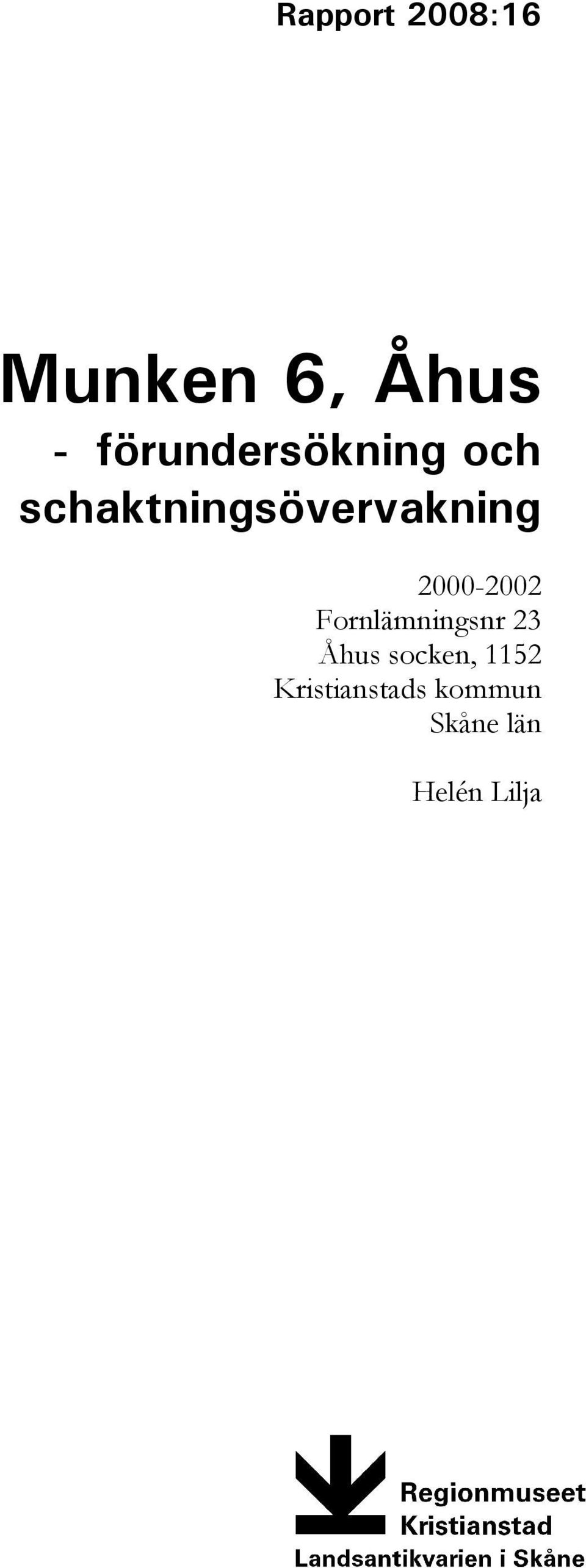 schaktningsövervakning 2000-2002