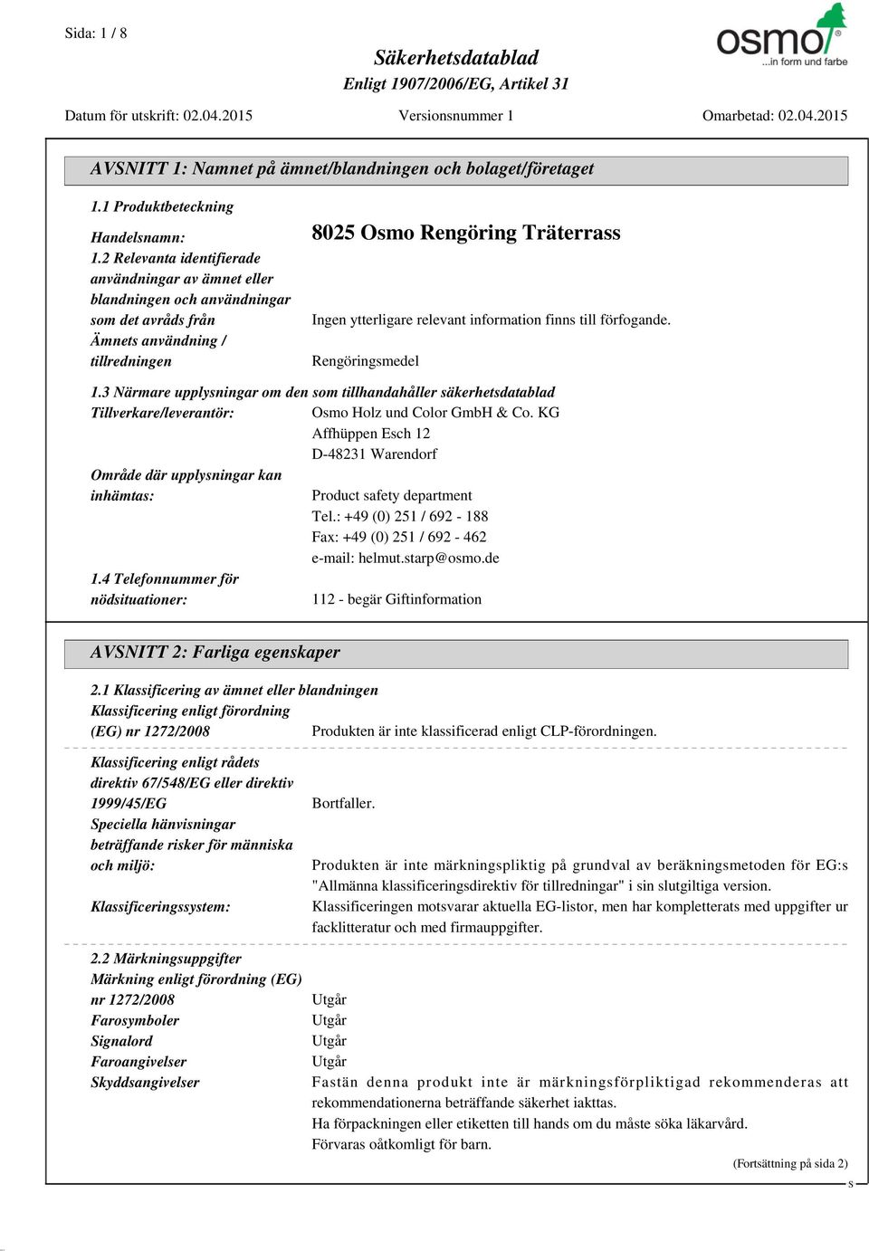 8025 Osmo Rengöring Träterrass - PDF Free Download