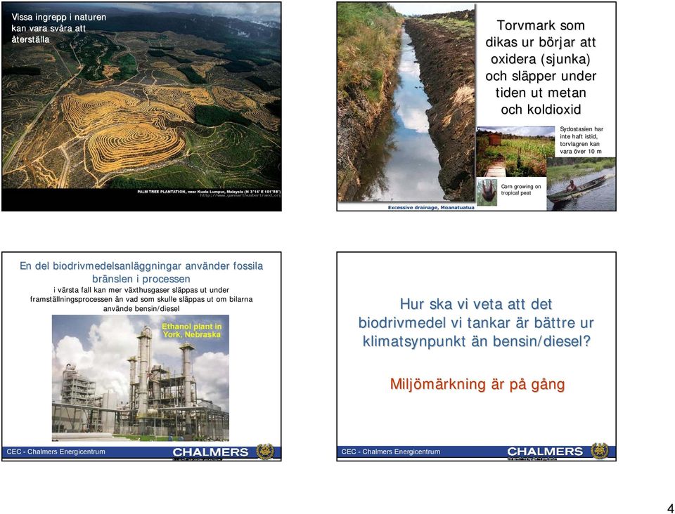 fossila bränslen i processen i värsta v fall kan mer växthusgaser v släppas ut under framställningsprocessen än n vad som skulle släppas ut om