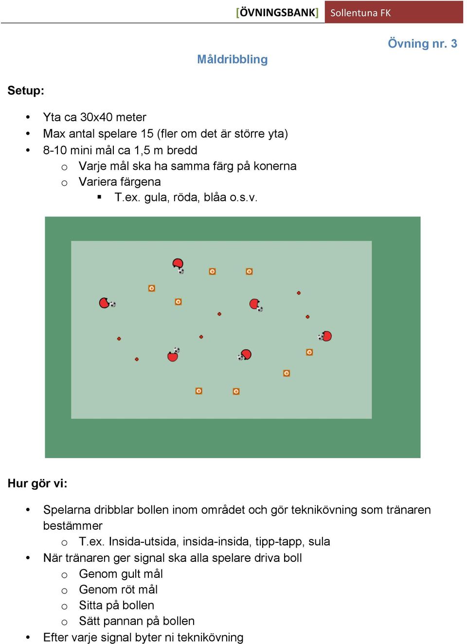 på konerna o Variera färgena T.ex. gula, röda, blåa o.s.v.