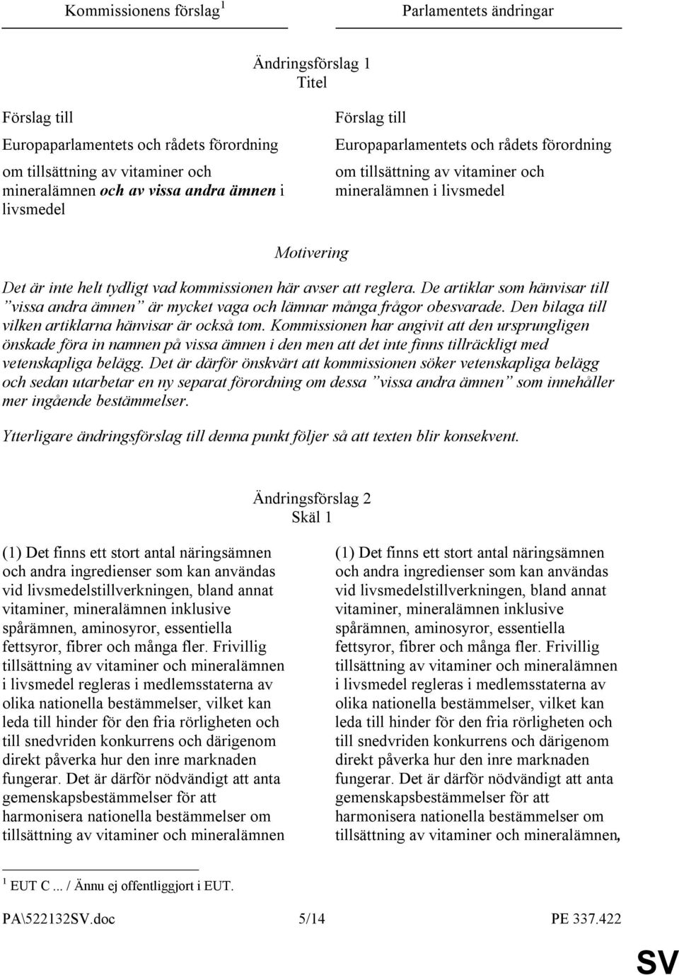 De artiklar som hänvisar till vissa andra ämnen är mycket vaga och lämnar många frågor obesvarade. Den bilaga till vilken artiklarna hänvisar är också tom.