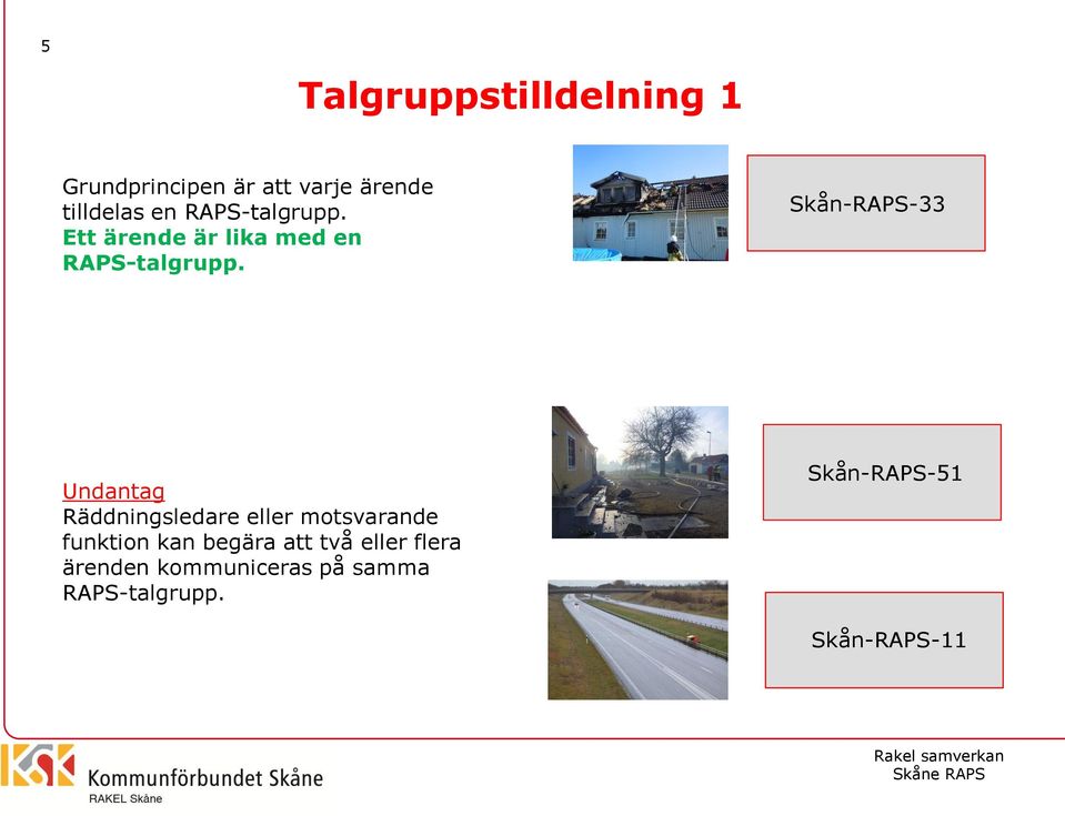 Skån-RAPS-33 Undantag Räddningsledare eller motsvarande funktion kan