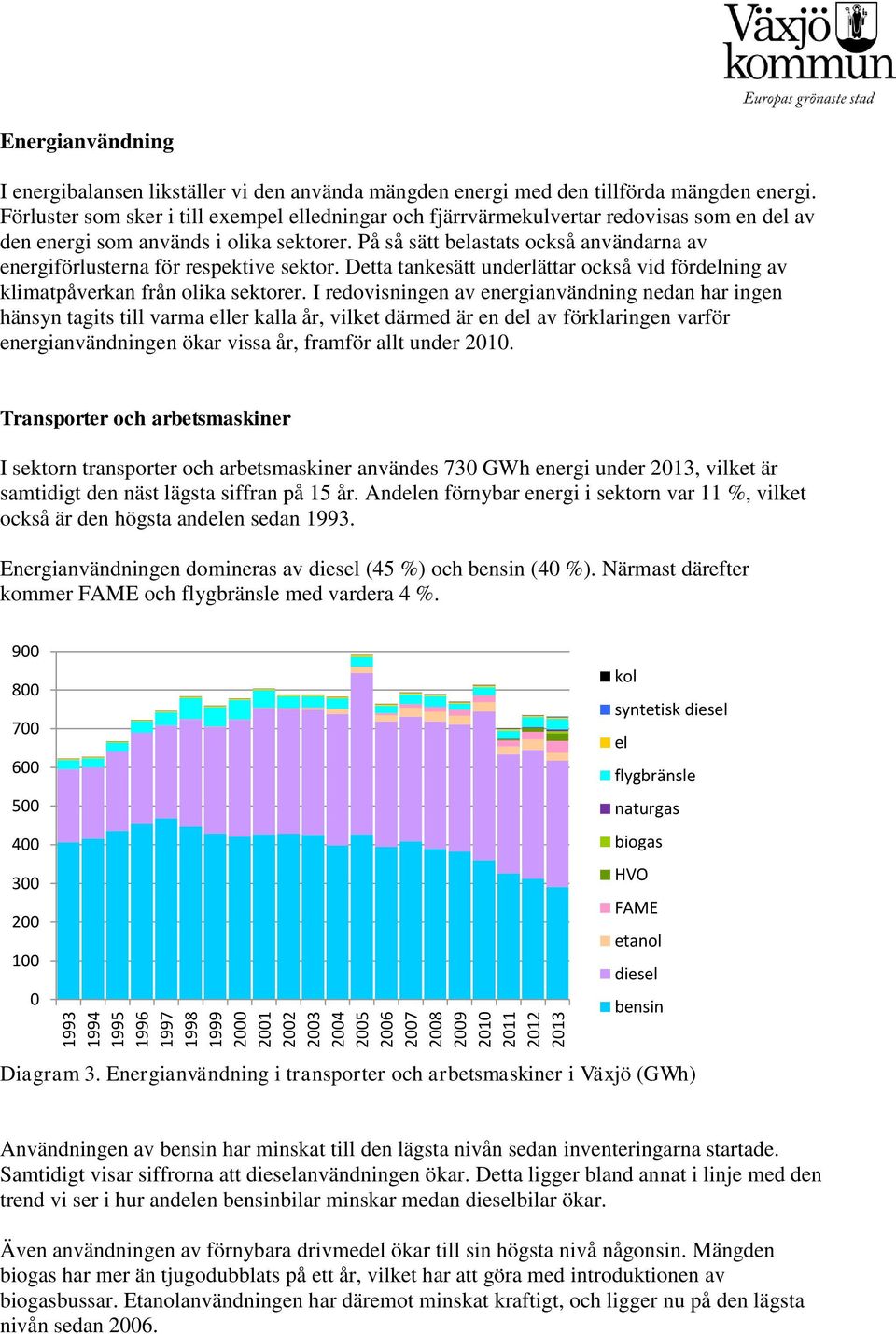 På så sätt belastats också användarna av energiförlusterna för respektive sektor. Detta tankesätt underlättar också vid fördelning av klimatpåverkan från olika sektorer.