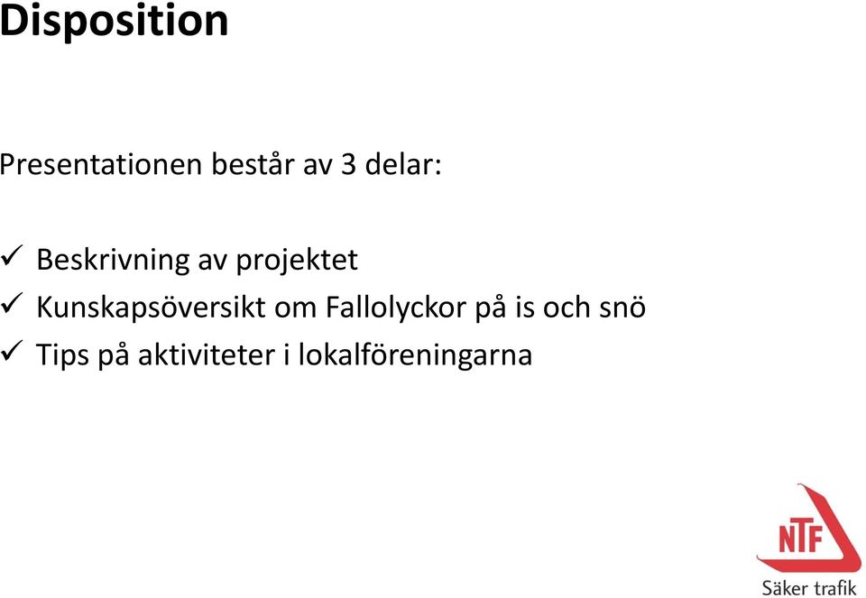 Kunskapsöversikt om Fallolyckor på is