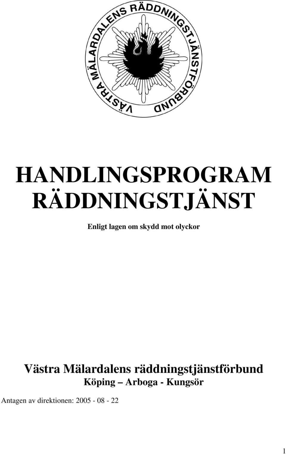 Mälardalens räddningstjänstförbund Köping