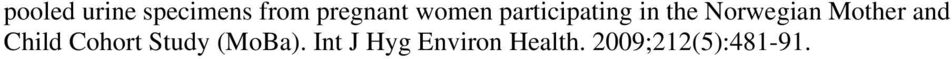 Mother and Child Cohort Study (MoBa).