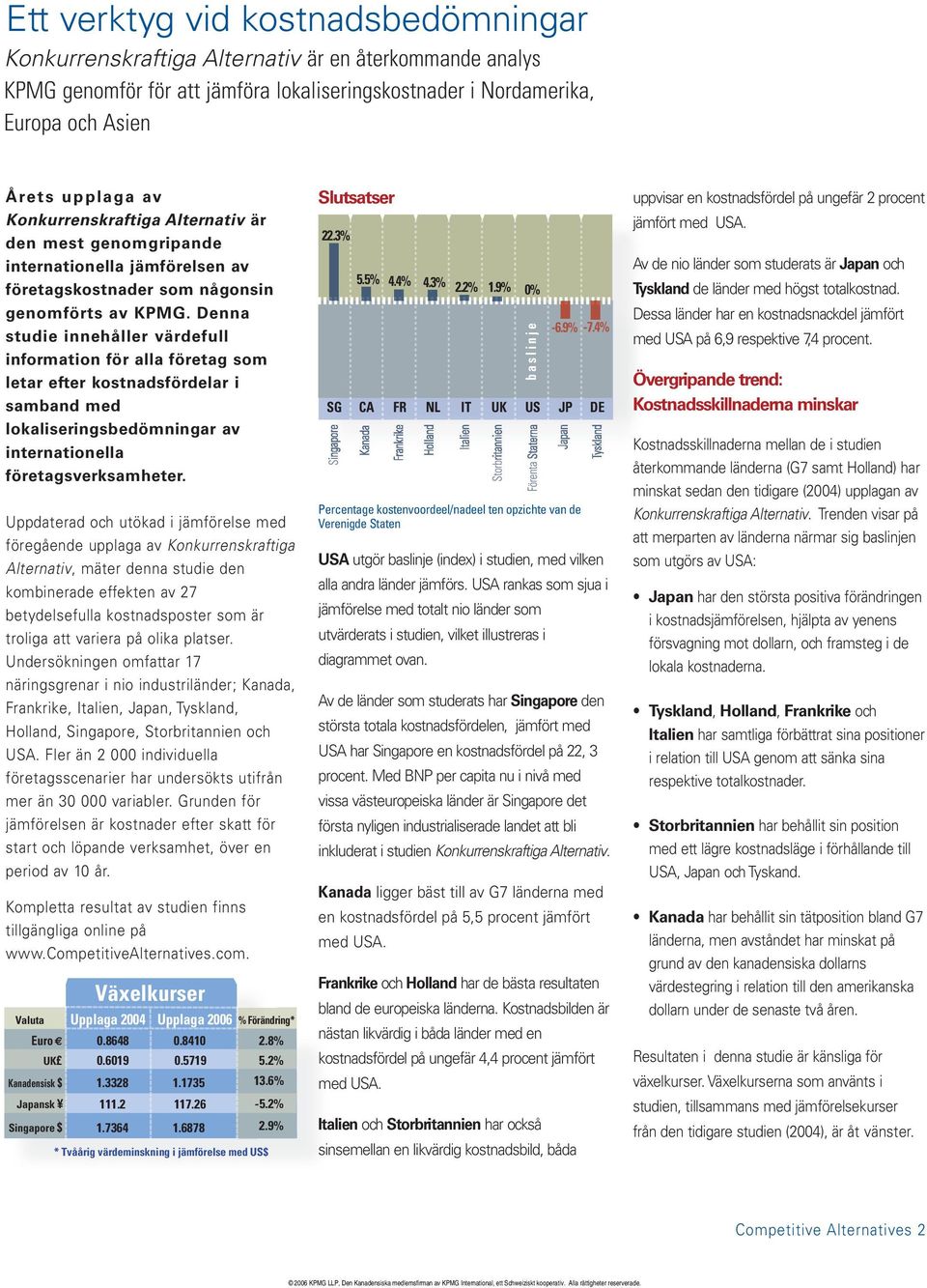 Denna studie innehåller värdefull information för alla företag som letar efter kostnadsfördelar i samband med lokaliseringsbedömningar av internationella företagsverksamheter.