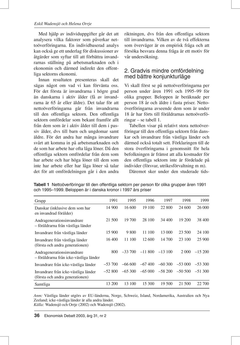 offentliga sektorns ekonomi. Innan resultaten presenteras skall det sägas något om vad vi kan förvänta oss.