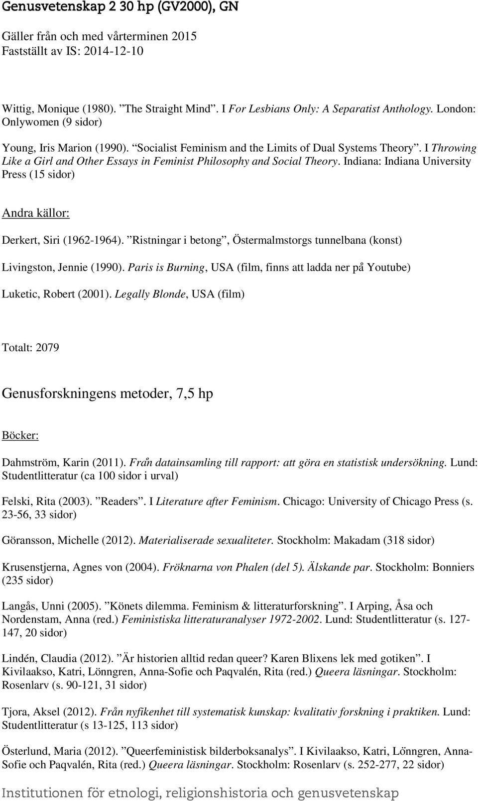 Ristningar i betong, Östermalmstorgs tunnelbana (konst) Livingston, Jennie (1990). Paris is Burning, USA (film, finns att ladda ner pa Youtube) Luketic, Robert (2001).