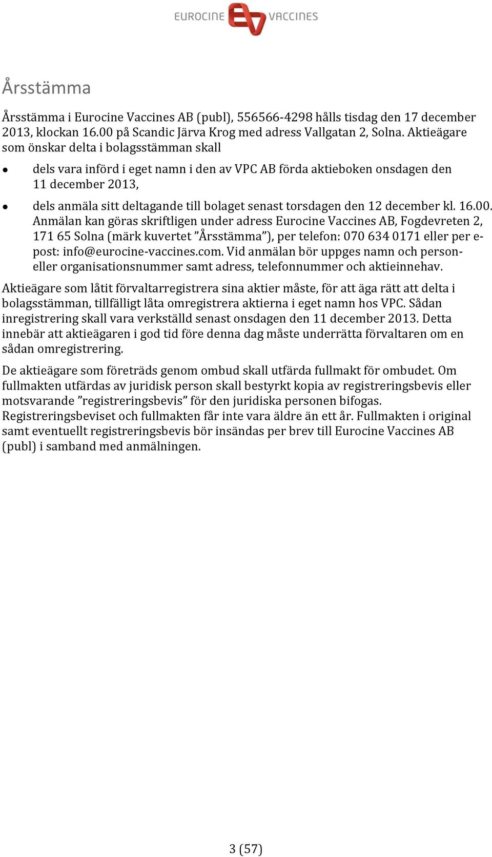 torsdagen den 12 december kl. 16.00.