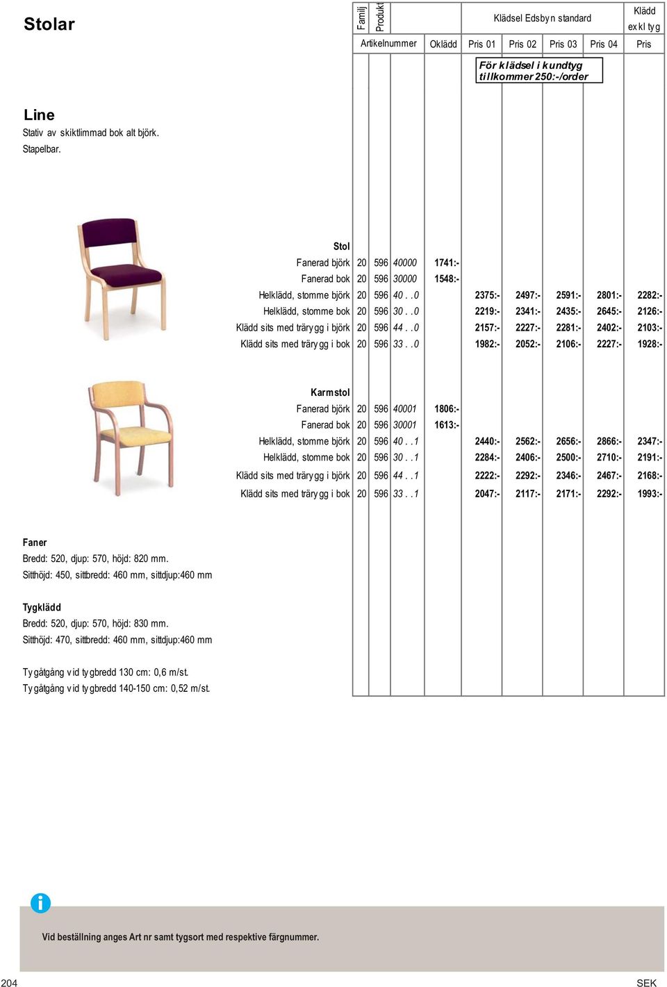 .0 2219:- 2341:- 2435:- 2645:- 2126:- Klädd sits med träry gg i björk 20 596 44..0 2157:- 2227:- 2281:- 2402:- 2103:- Klädd sits med träry gg i bok 20 596 33.