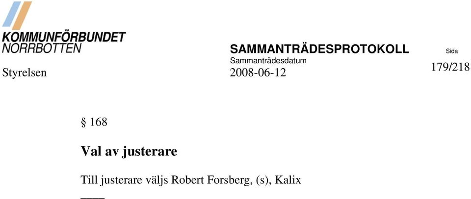 justerare väljs