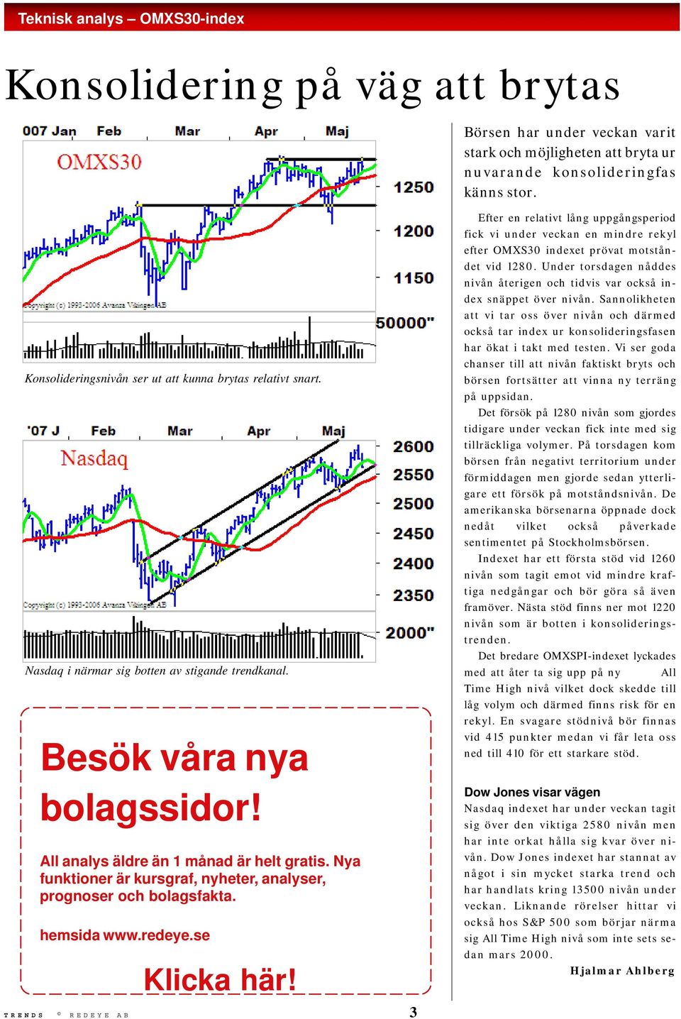 Nya funktioner är kursgraf, nyheter, analyser, prognoser och bolagsfakta. hemsida www.redeye.se Klicka här!