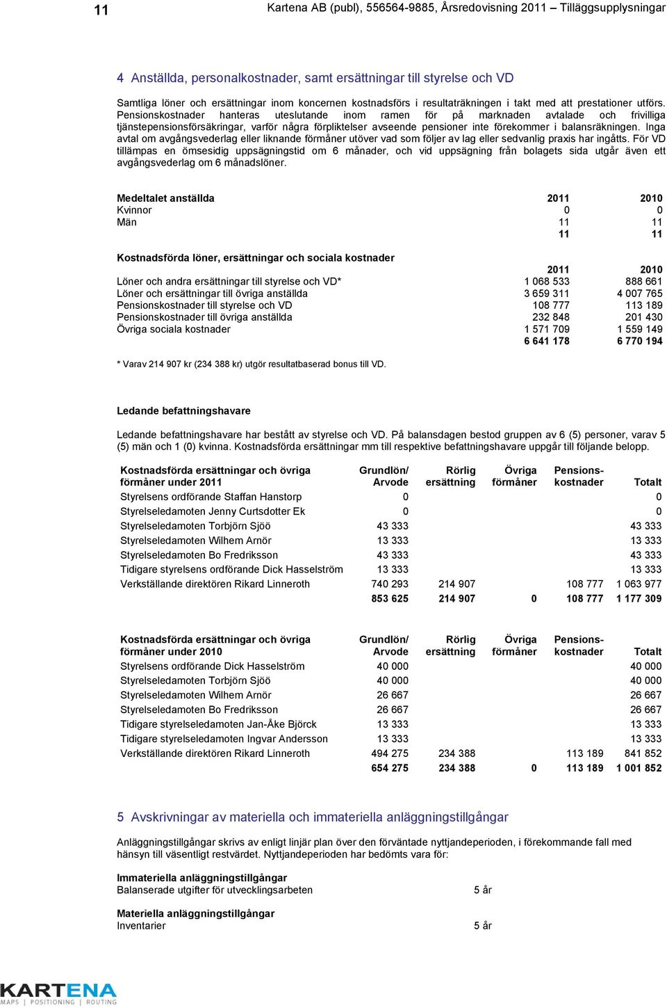 Pensionskostnader hanteras uteslutande inom ramen för på marknaden avtalade och frivilliga tjänstepensionsförsäkringar, varför några förpliktelser avseende pensioner inte förekommer i balansräkningen.