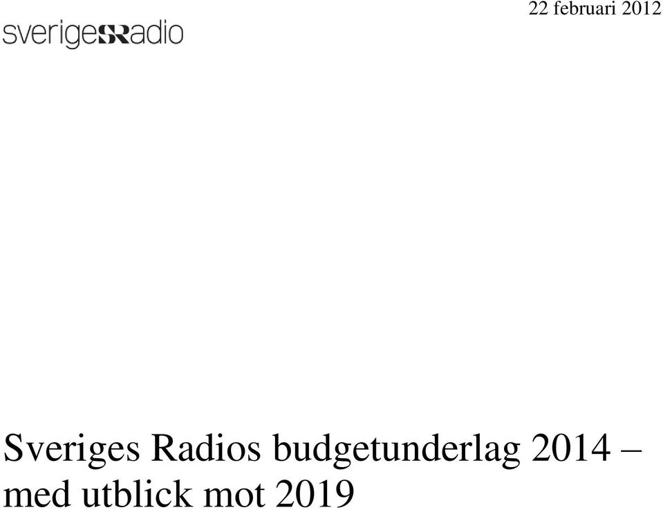 budgetunderlag