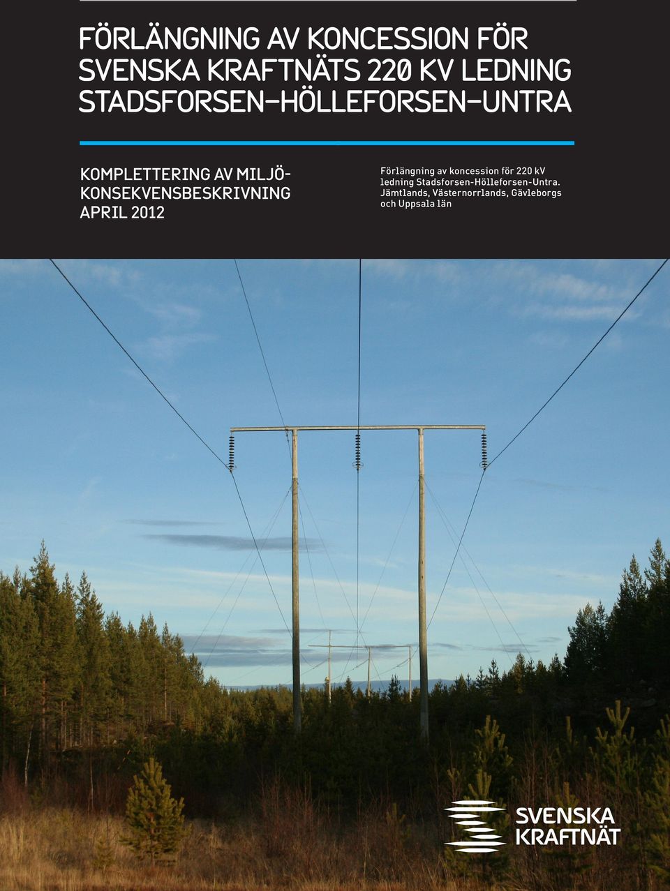 KONSEKVENSBESKRIVNING APRIL 2012 Förlängning av koncession för 220 kv