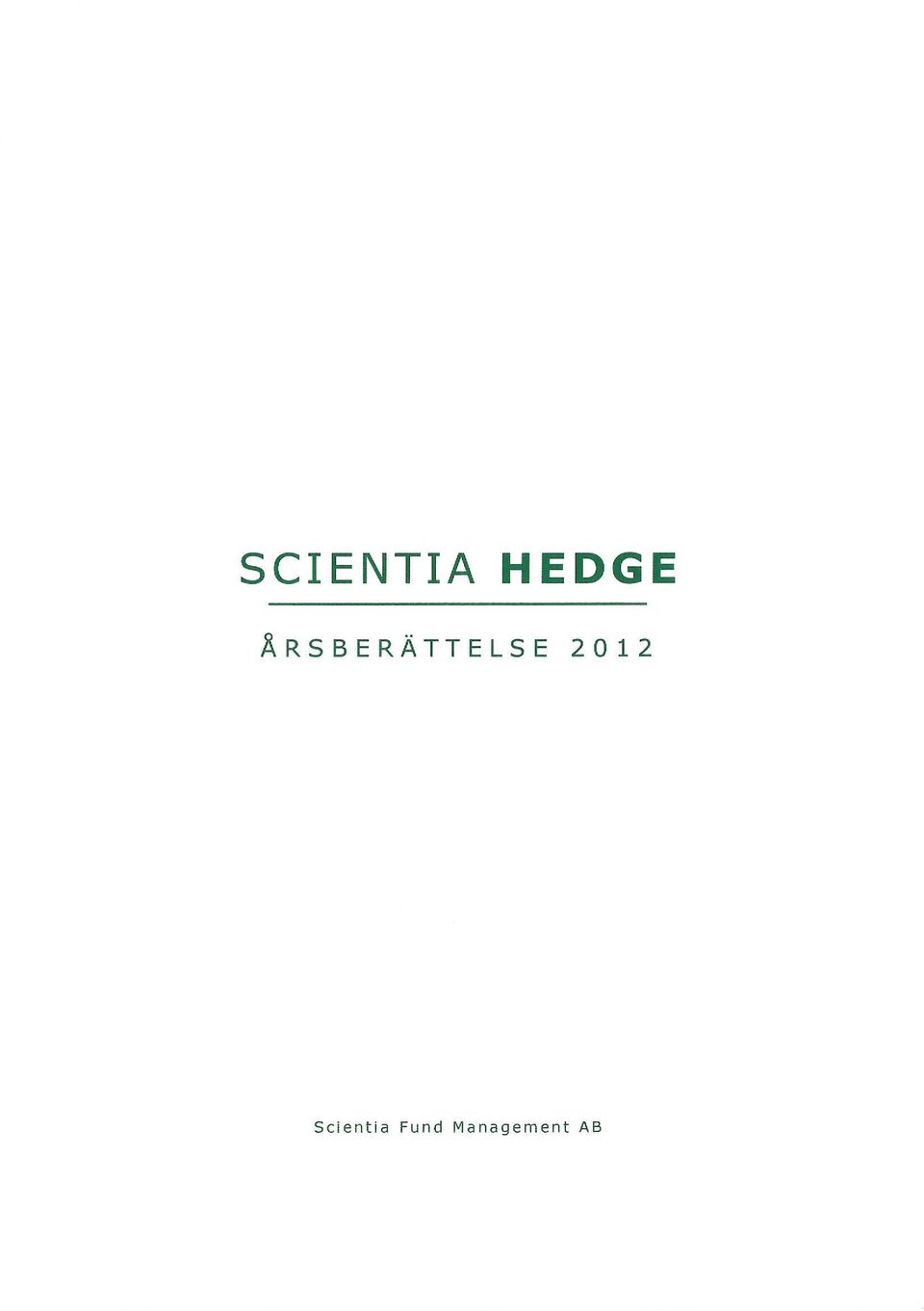 2012 Scientia