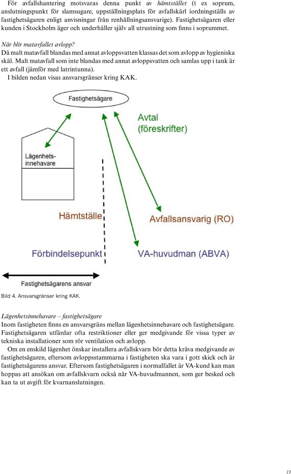 Då malt matavfall blandas med annat avloppsvatten klassas det som avlopp av hygieniska skäl.