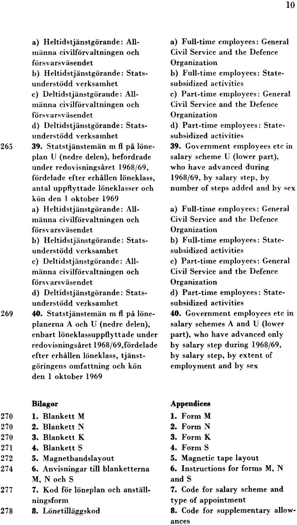 Statstjänstemän m fl på löneplan U (nedre delen), befordrade under redovisningsåret 1968/69, fördelade efter erhållen löneklass, antal uppflyttade löneklasser och kön den 1 oktober 1969 a)