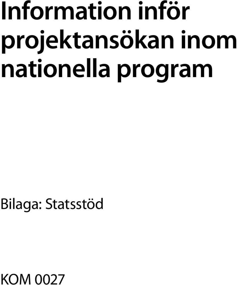 nationella program
