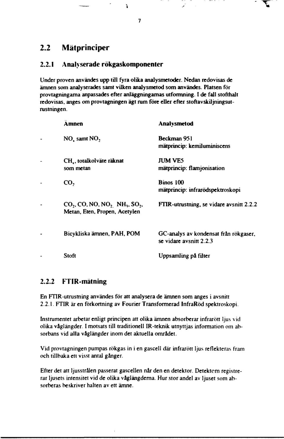 samt N, C,, ttalklväte räknat sm metan C, C 2, C, N, N 2 N V S 2.