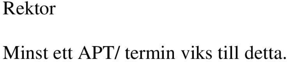 APT/ termin