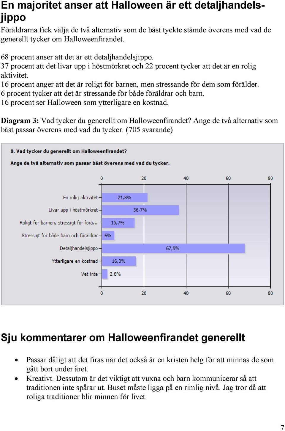 16 procent anger att det är roligt för barnen, men stressande för dem som förälder. 6 procent tycker att det är stressande för både föräldrar och barn.