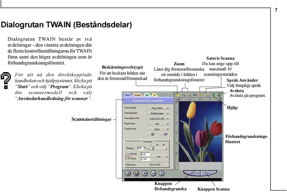 Klicka på din scannermodell och välj Användarhandledning för scanner.