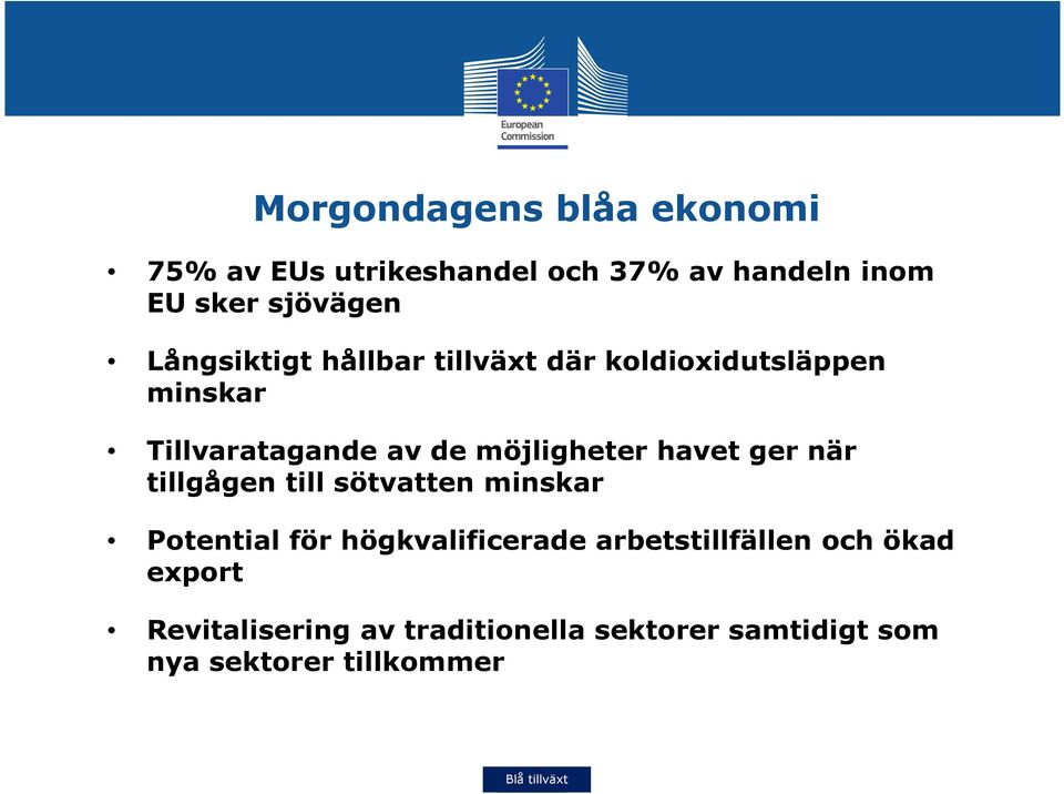 havet ger när tillgågen till sötvatten minskar Potential för högkvalificerade arbetstillfällen