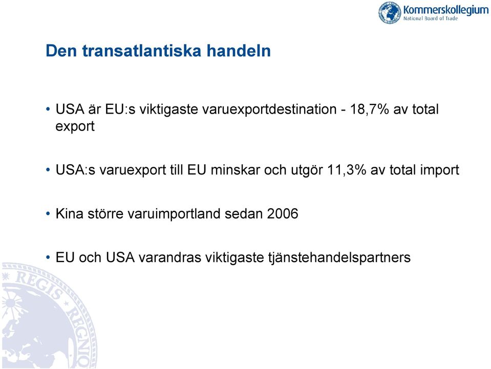 till EU minskar och utgör 11,3% av total import Kina större