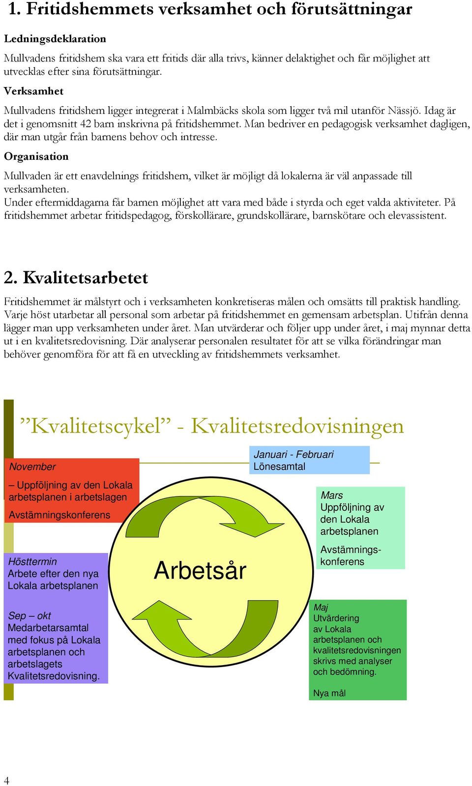 Man bedriver en pedagogisk verksamhet dagligen, där man utgår från barnens behov och intresse.