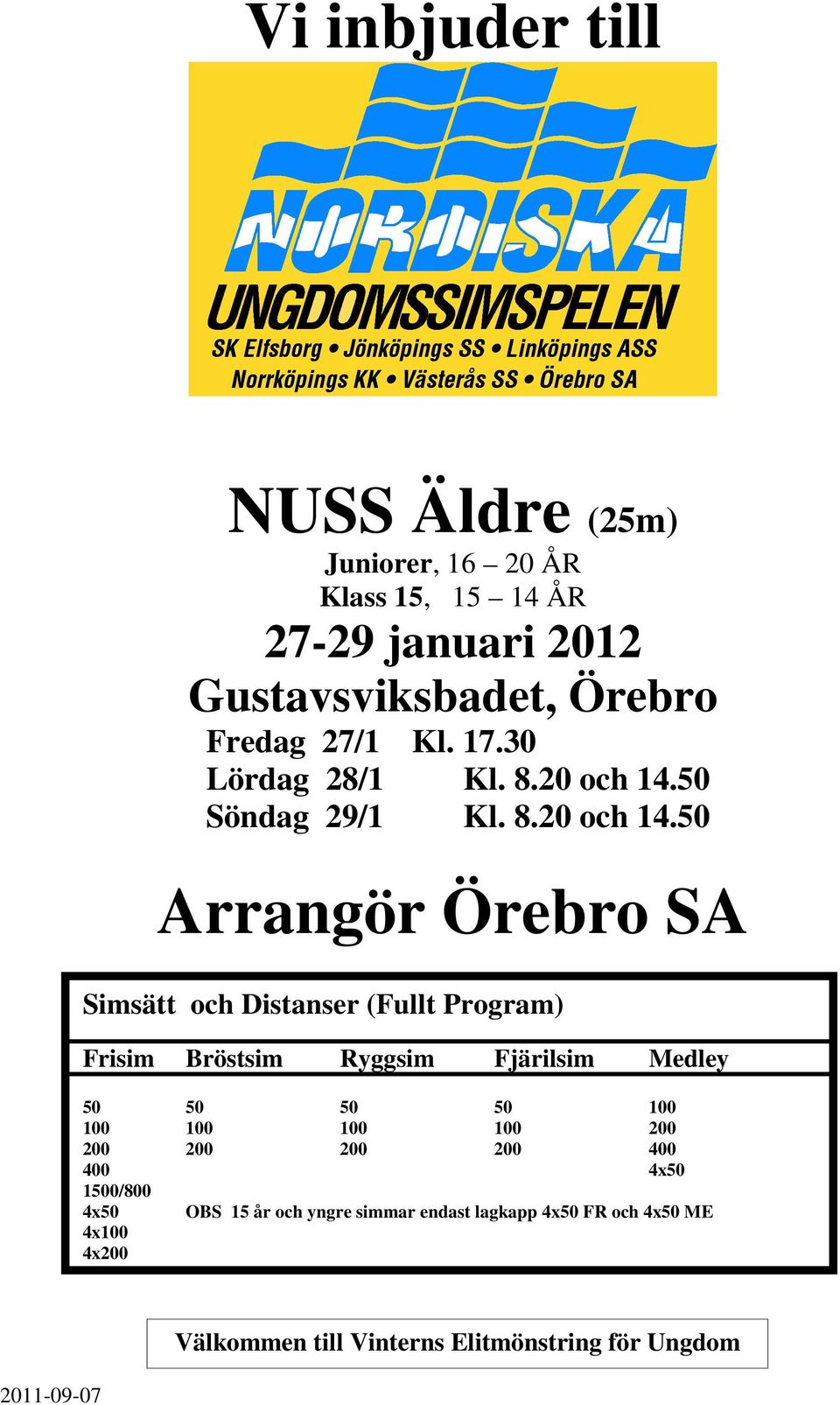 50 Söndag 29/1 Kl. 8.20 och 14.