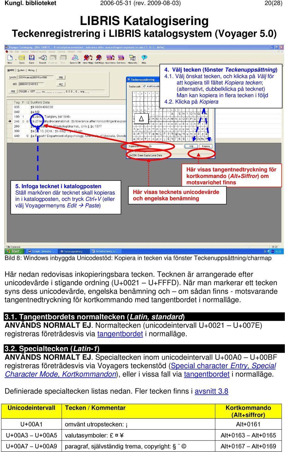 LIBRIS Katalogisering Teckenregistrering i LIBRIS katalogsystem (Voyager  5.0) - PDF Free Download