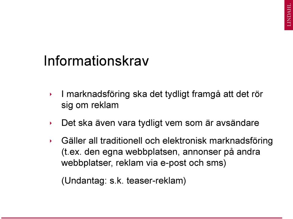 traditionell och elektronisk marknadsföring (t.ex.