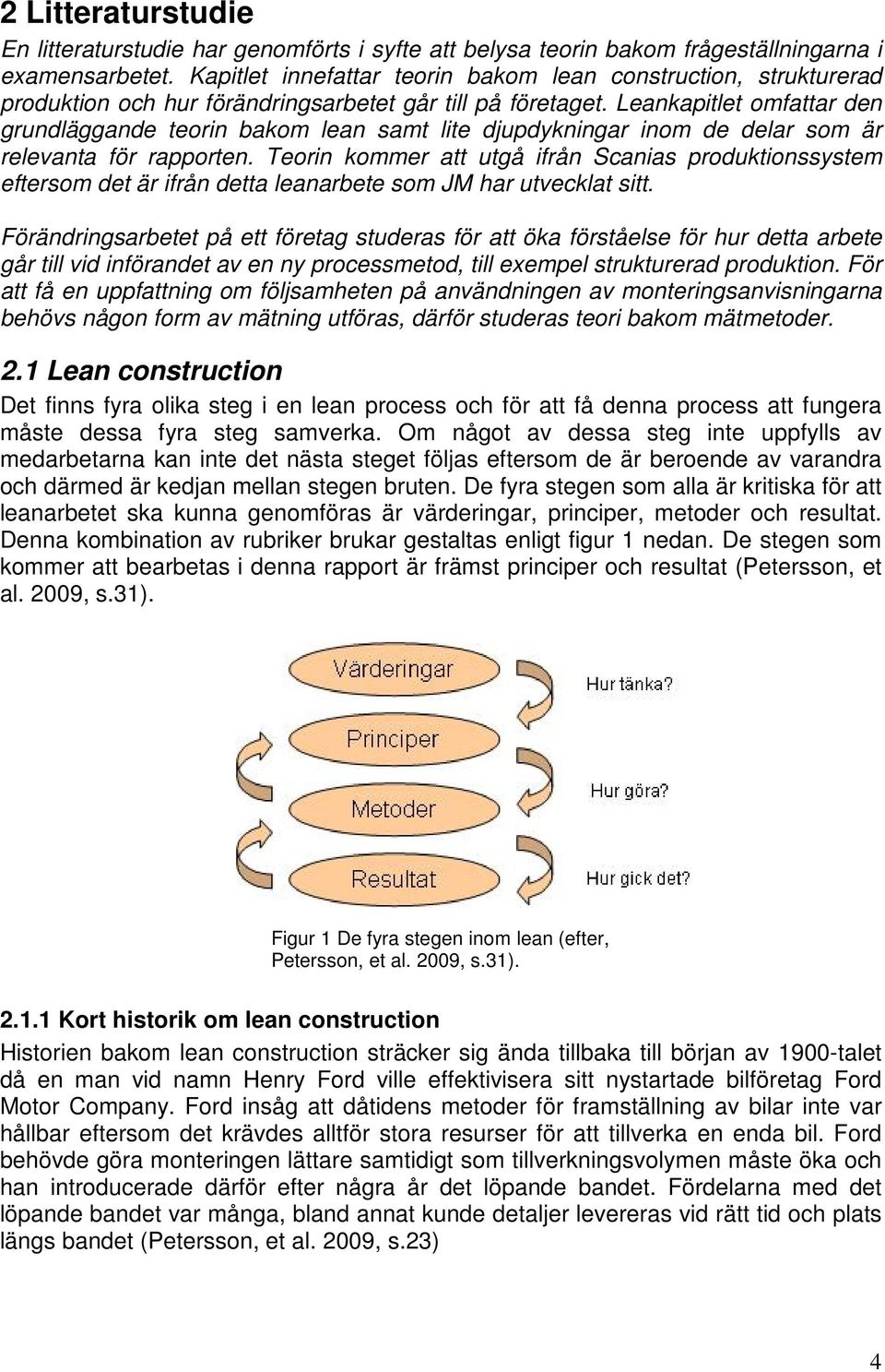 Leankapitlet omfattar den grundläggande teorin bakom lean samt lite djupdykningar inom de delar som är relevanta för rapporten.