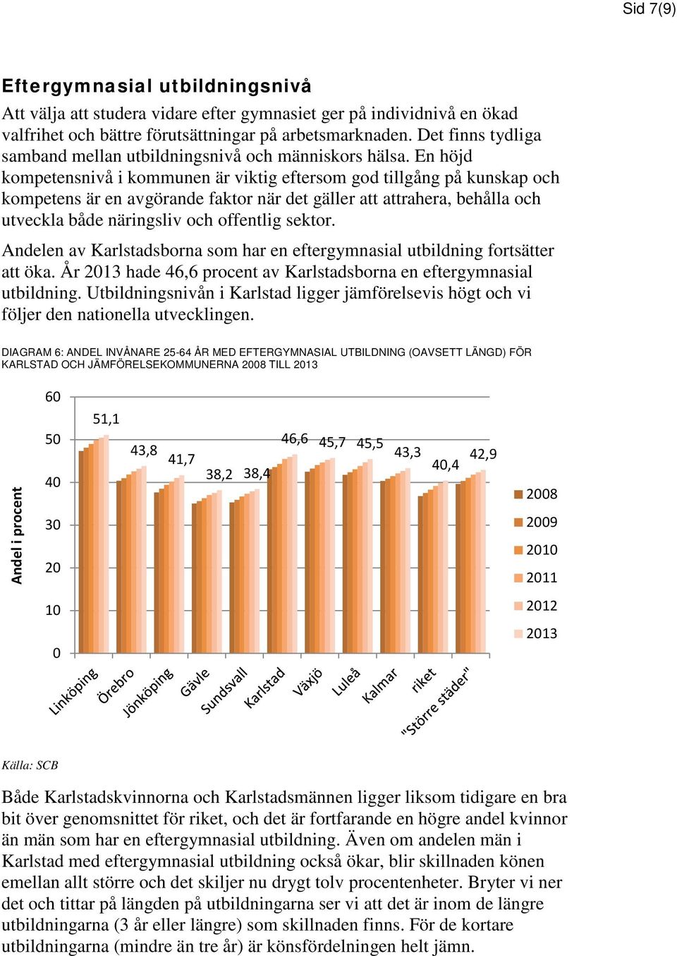 En höjd kompetensnivå i kommunen är viktig eftersom god tillgång på kunskap och kompetens är en avgörande faktor när det gäller att attrahera, behålla och utveckla både näringsliv och offentlig