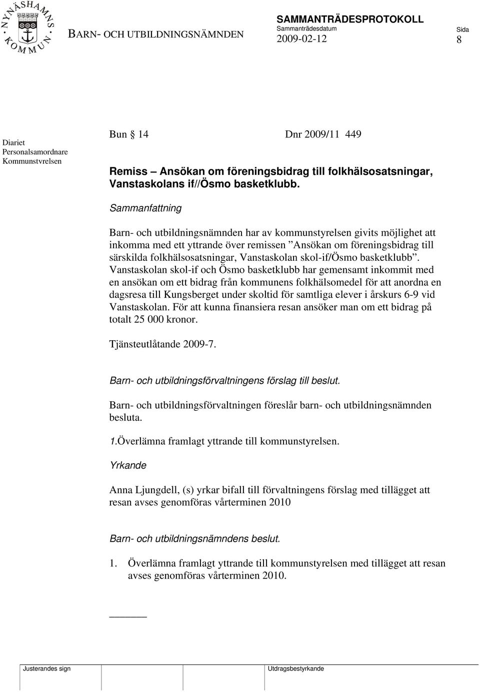 Vanstaskolan skol-if/ösmo basketklubb.