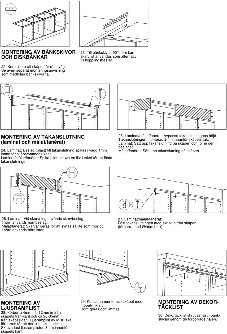 ballingslov.se LÄTT OCH RÄTT MONTERING AV DITT NYA KÖK Till montören: Lämna  kvar denna monteringsanvisning - PDF Free Download